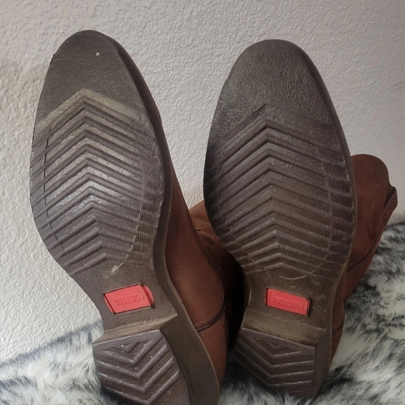 Durango Mens Brown Leather Western Boots Mid-Calf Pull On Rugged, Size 12D - Picture 7 of 10